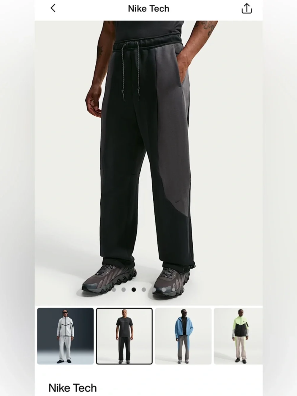 Nike Tech Color-Block Pants - Picture 2 of 8